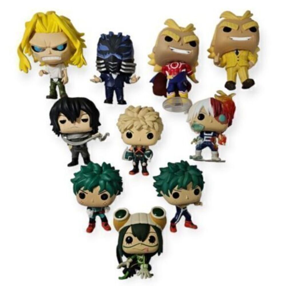 Funko Pop My Hero Academia Lot of 10 All Might‎ Deku Bakugo Todoroki Tsuyu Anime